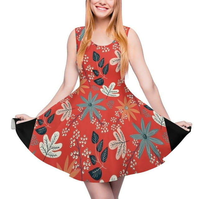 Red Dance Sleeveless Dress prom dress 2024 women party dresses elegant