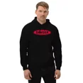 Red Danger Warning Sign Hoodie for Men and Women, up to Size 4XL