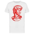 thumbnail image 1 of Red David Bust T-Shirt Men -Image by Shutterstock, Male 3X-Large, 1 of 2