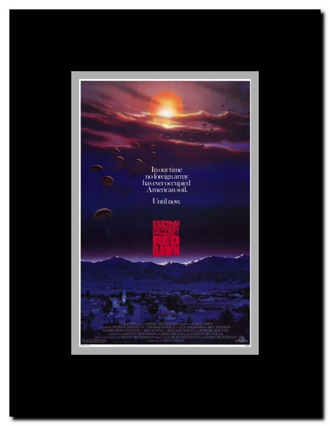 Red Dawn Framed Movie Poster
