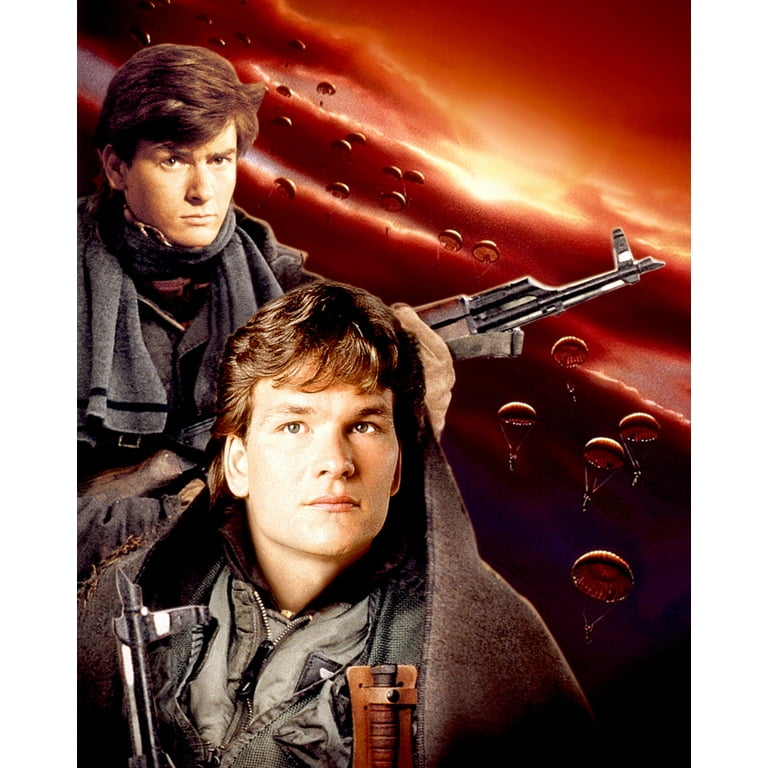 Red Dawn Patrick Swayze Charlie Sheen Great Artwork 24x36 HD