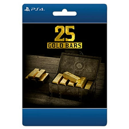 Red Dead Online: 25 Gold Bars, Rockstar Games, Playstation, [Digital Download]