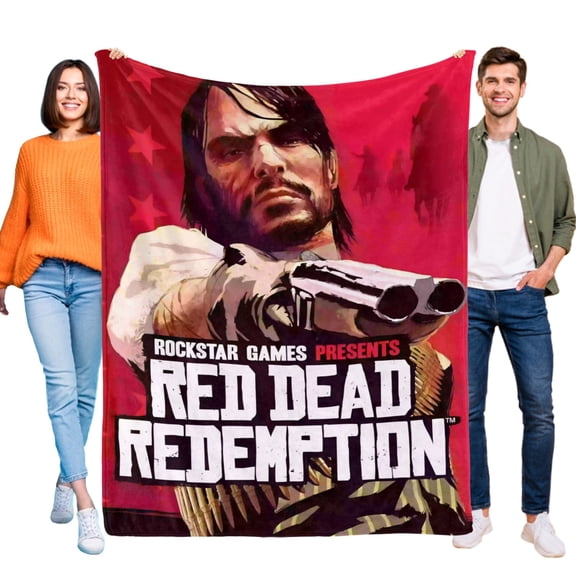 Red Dead Redemption-Anti-Pilling Flannel Blanket Soft Lightweight Plush Fuzzy Cozy Luxury Blanket for Home and Kitchen Use – Perfect for Kids and Adults 60"*79"(150cm*200cm)