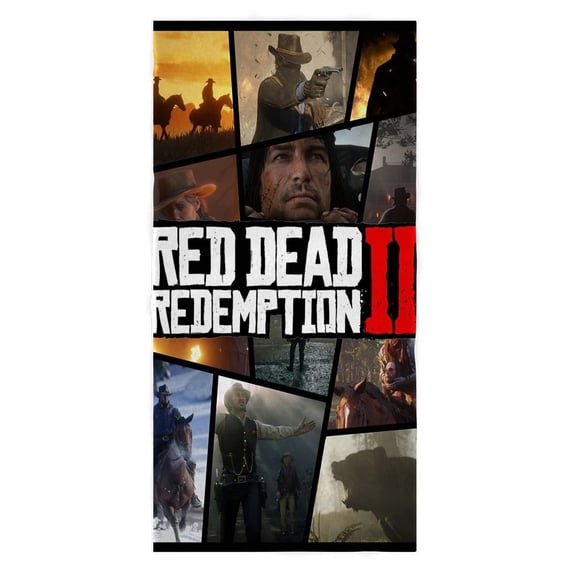 Red Dead Redemption Hand Towels for Bathroom Face Bath Clearance Absorbent Fan Gift Lover Microfiber Quick Dry