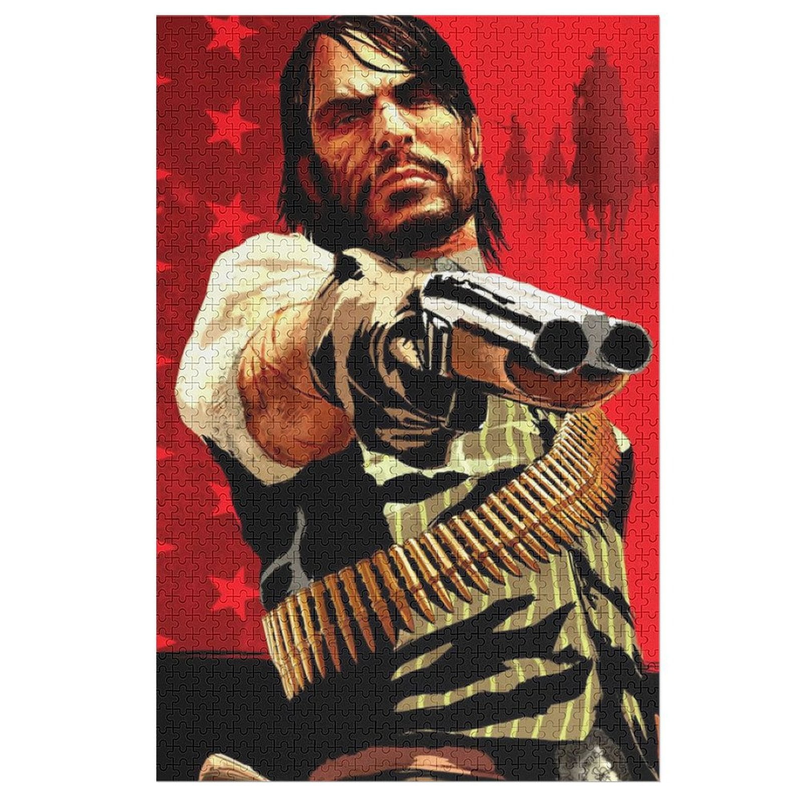 Red Dead Redemption Picture Puzzle 1000 PCS Wooden Puzzle Artwork ...