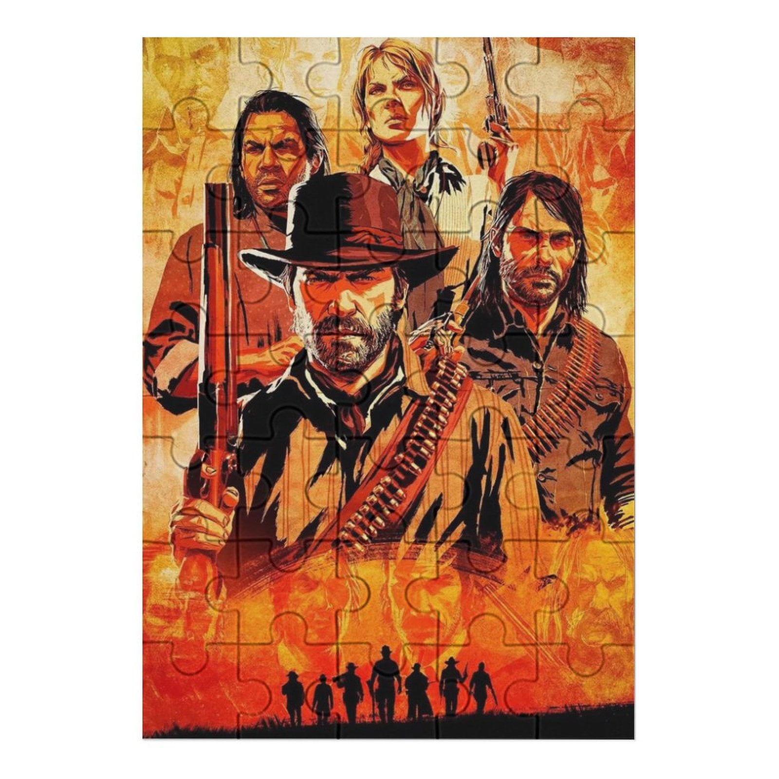 Red Dead Redemption Picture Puzzle 35 PCS Wooden Puzzle Artwork Jigsaw ...