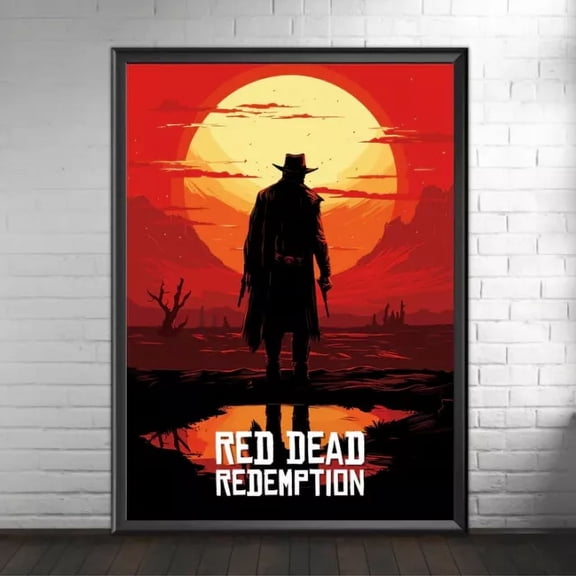 Red Dead Redemption Poster Wild West Legends Edition Home Decor Office Wall Art