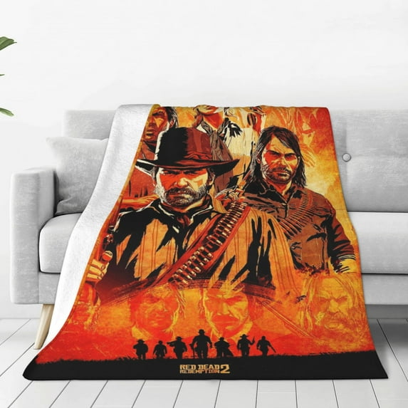 Red Dead Redemption Ultra-Soft Micro Fleece Blanket Cozy Blanket Thick Warm Plush Throw Blanket Sofa Cushion
