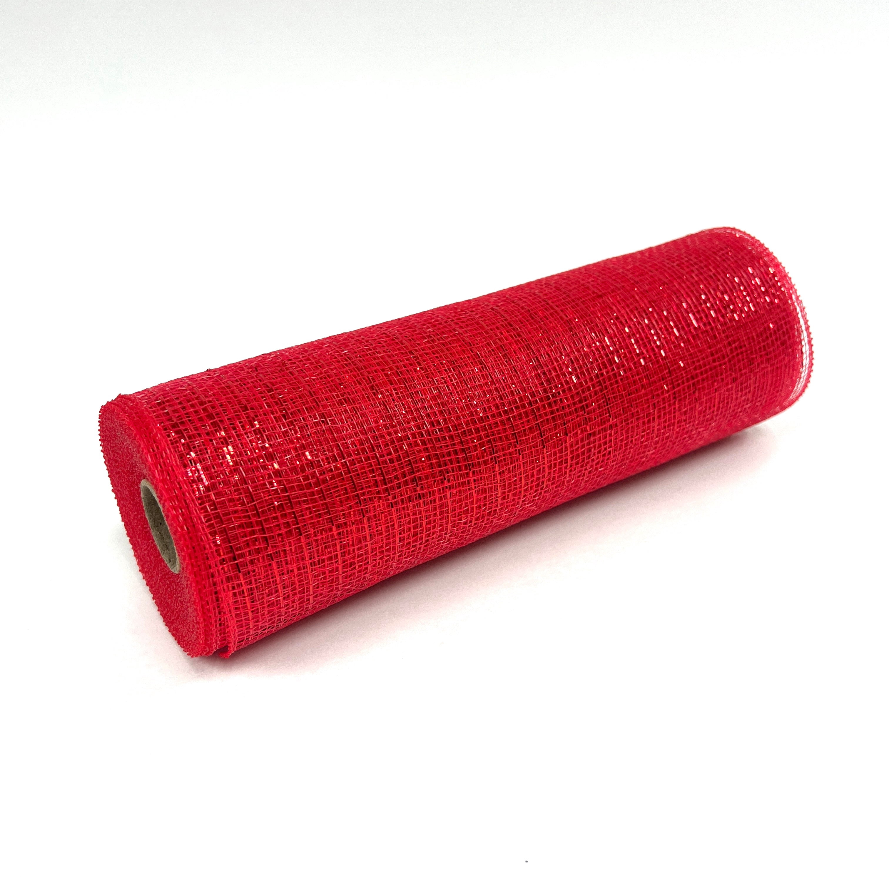 Deco Mesh Wraps Red - Deco Mesh Wrap Metallic Stripes - ( 10 Inch x 10 Yards ...