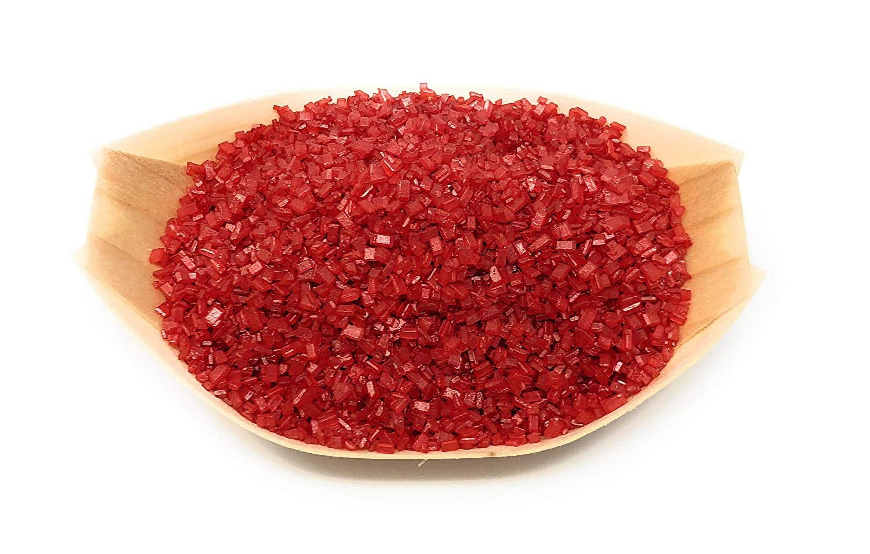 Red Decorating Sugar Naturally Colored Large Crystal Decorating Sugar