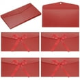 thumbnail image 1 of Red Decorative Envelopes 20 Pcs Paper Invitation Envelopes with Ribbon Bow Gift Card Holders Thicken Greeting Envelope Set Wedding Party Favors Birthday Festival Supplies By Topboutique, 1 of 7