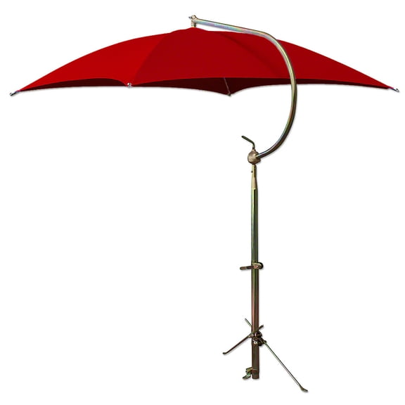 Red Deluxe Umbrella w/ Brackets Fits International Ford Massey Ferguson Cockshutt Tractor