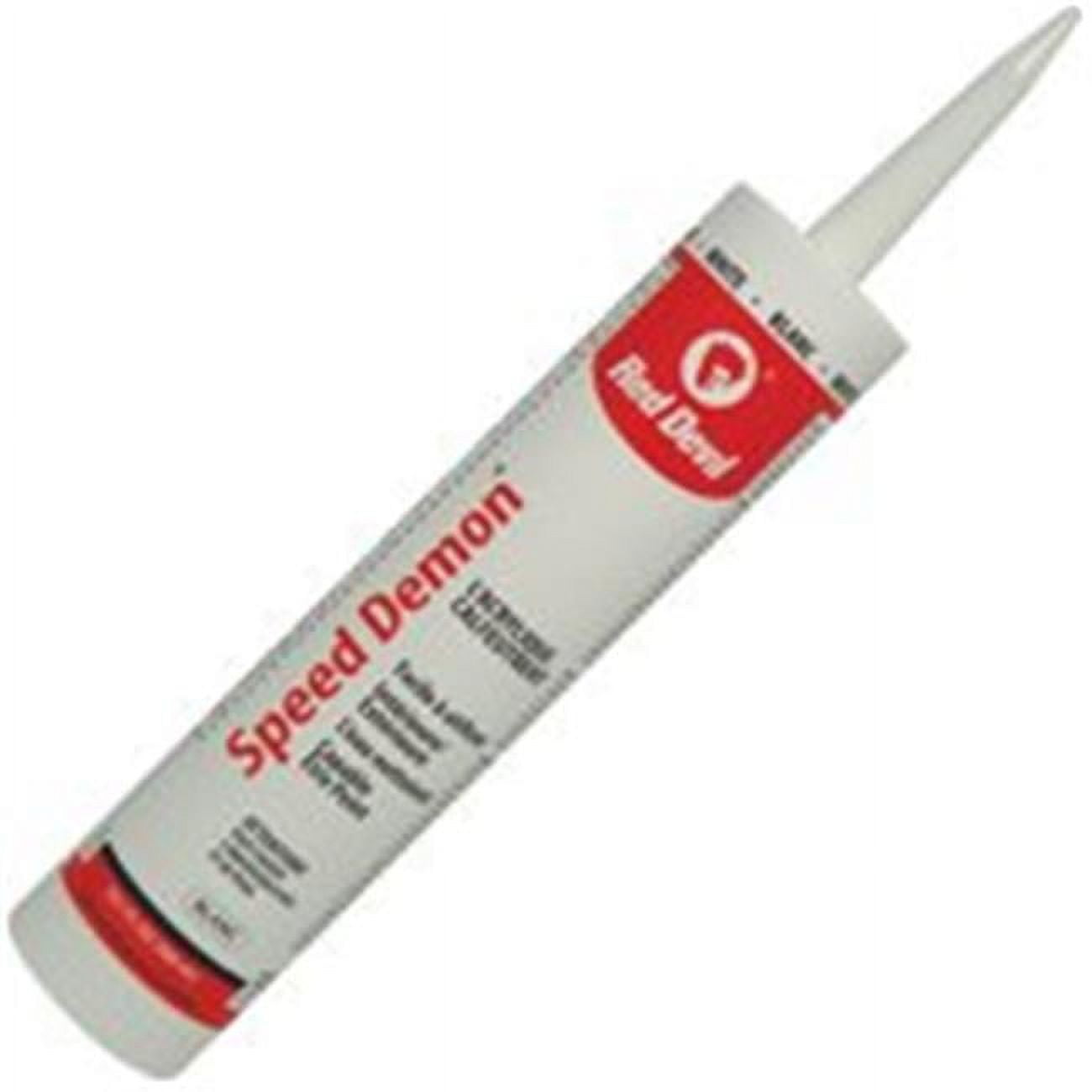 Red Devil 0736 Speed Demon Acrylic Caulk – 10.1 Oz Tube, General Purpose, Paintable, Water Cleanup