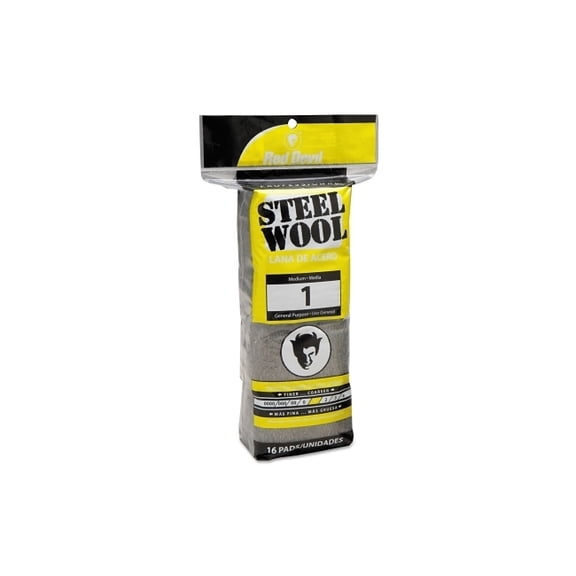 Red Devil 0314 Steel Wool #1 Medium, 16 Pack