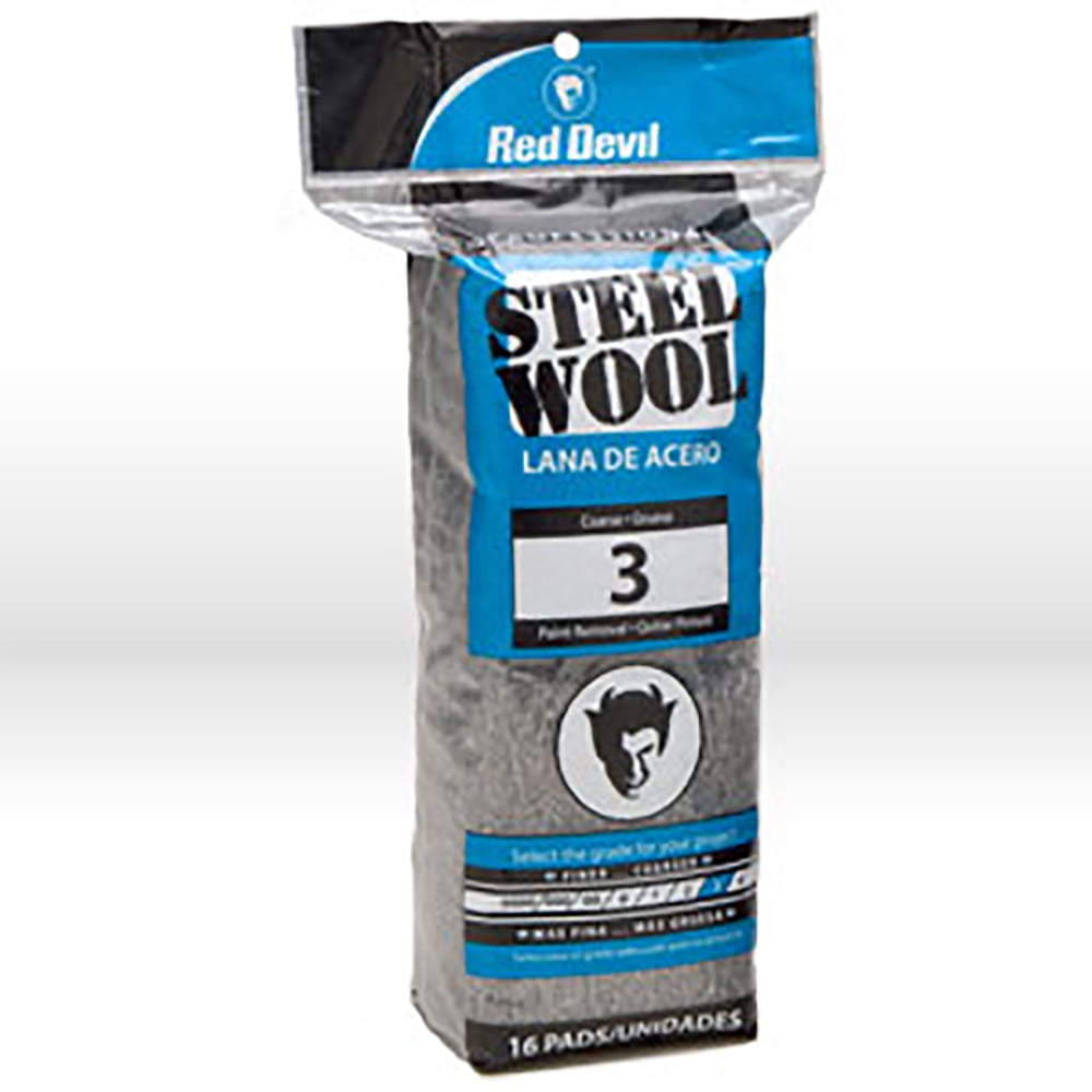 Red Devil 0316 Steel Wool #3 Coarse, 16 Pack - Walmart.com