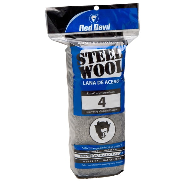 Red Devil 0317 Steel Wool #4 Extra Coarse, 16 Pack