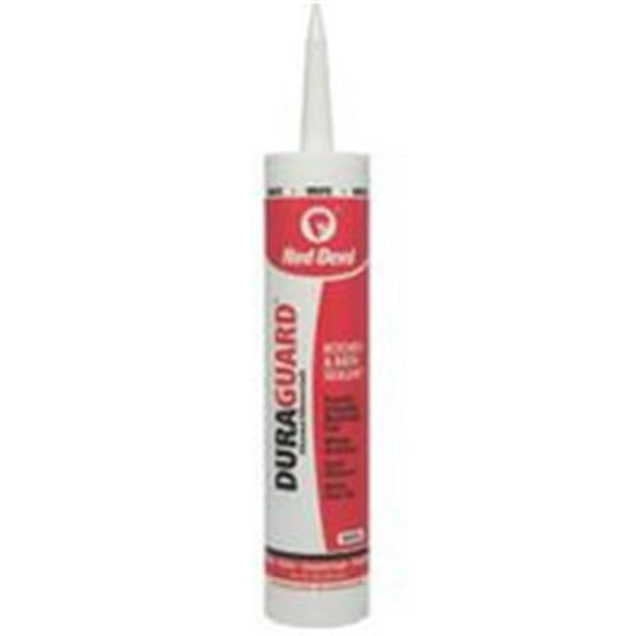 Red Devil 0406 Duraguard Kitchen & Bath Siliconized Acrylic Caulk, 10.1 ...