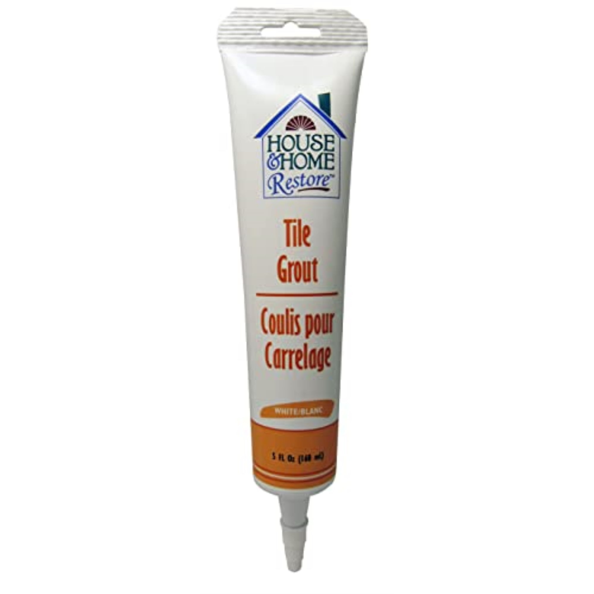 White Acrylic Tile Grout Paste for Ceramic and Mosaic Repair, 5 Oz