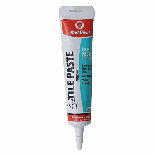 Red Devil 0497 6 Pack 5.5 oz. Tile Paste Adhesive Squeeze Tube, White