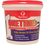 Red Devil Onetime Spackling Interior - Easy to Clean - 1 Qt — Residential Use, Standard Application
