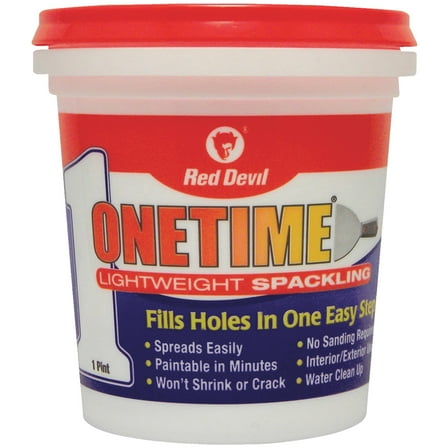 Red Devil Onetime 1 Pt. Lightweight Acrylic Spackling Compound 0548