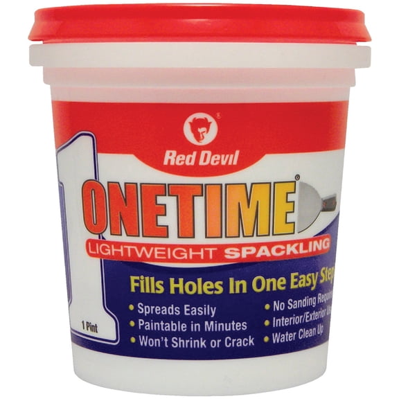 Red Devil 0548 Onetime Spackling Compound, 1 Pint