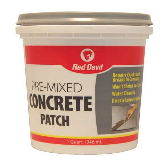 Red Devil 0644 Pre-Mix Concrete Patch, Quart