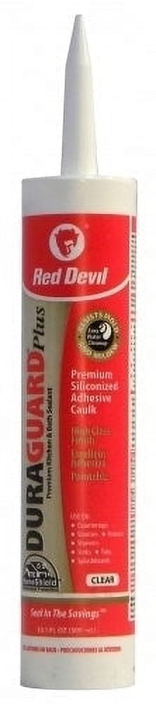 Red Devil 0757 Duraguard Plus Kitchen & Bath Adhesive Caulk, Clear, 10 ...