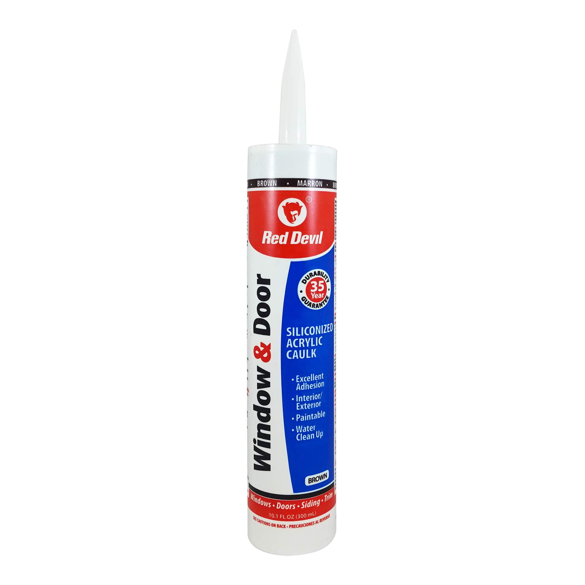 Red Devil 084640 Window & Door Siliconized Acrylic Caulk, Pack of 12 ...