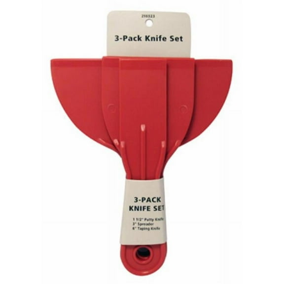 Red Devil 218323 Master Painter Plastic Putty Knife Set - Pack of 3
