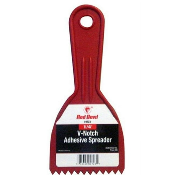 Red Devil 235288 0.25 in. V-Notch & 3 in. Plastic Adhesive Spreader