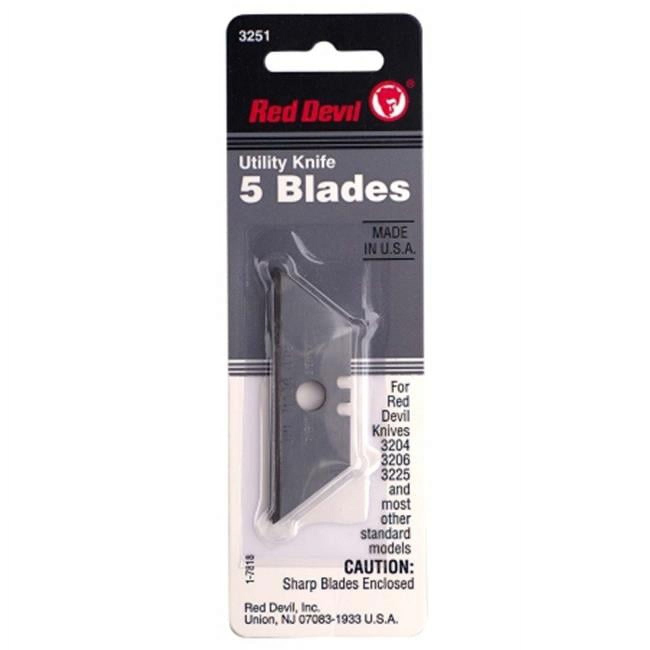 Red Devil 5 Pack Utility Knife Blades Utility Knife Blades