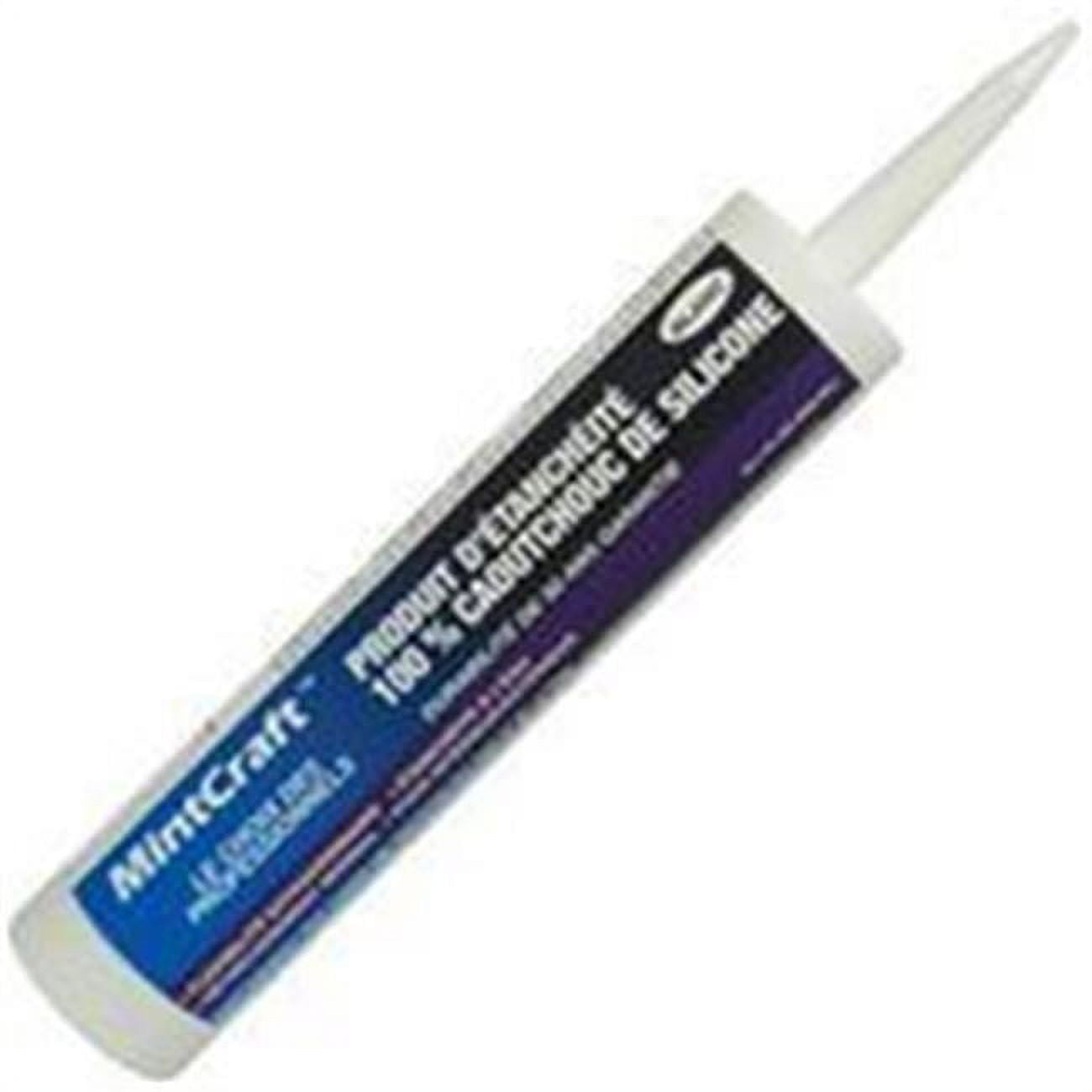 Red Devil 78508CA Silicone Rubber Sealant Caulk, White, 10.1 oz