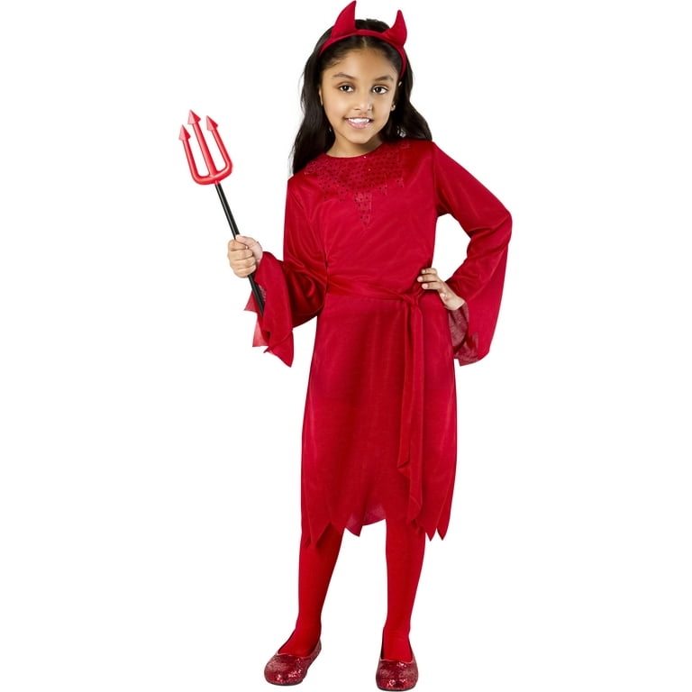 Devilish Costume Red Dress Halloween Devilish Costume Red Dress Halloween
