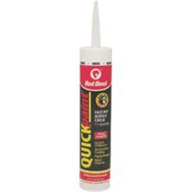Red Devil 0946 Quickpaint Fast Dry Acrylic Caulk, White, 10.1 Oz, Each ...