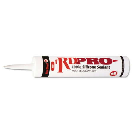 Red Devil RD PRO Heat Resistant RTV Sealant, 10.1-oz., Cartridge, Red - 12 CQ (630-0809/OI)