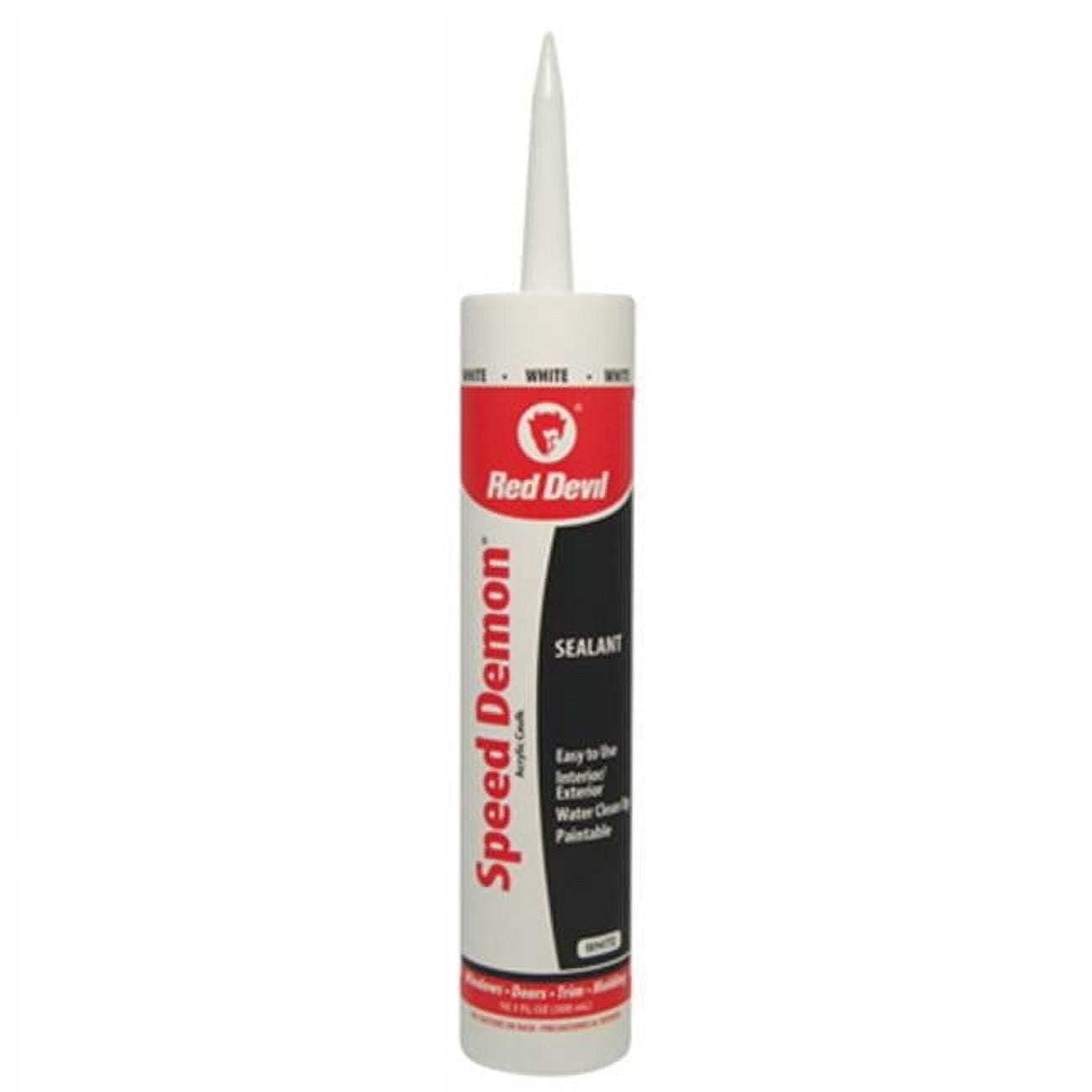 Red Devil Speed Demon Acrylic Caulk, 10.1-oz. Cartridge, White - 12 CTG ...