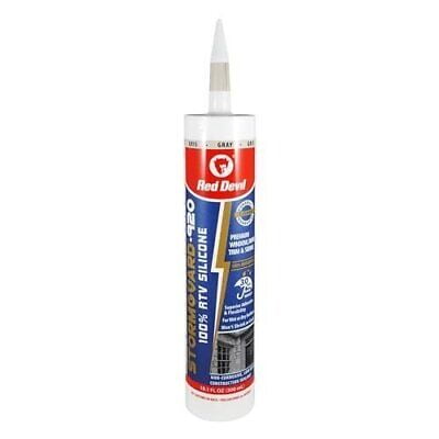 Red Devil 078050 StormGuard 920 100% RTV Silicone Window Door Sealant Water-R...