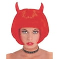 thumbnail image 1 of Red Devil Wig with Horns, 1 of 2
