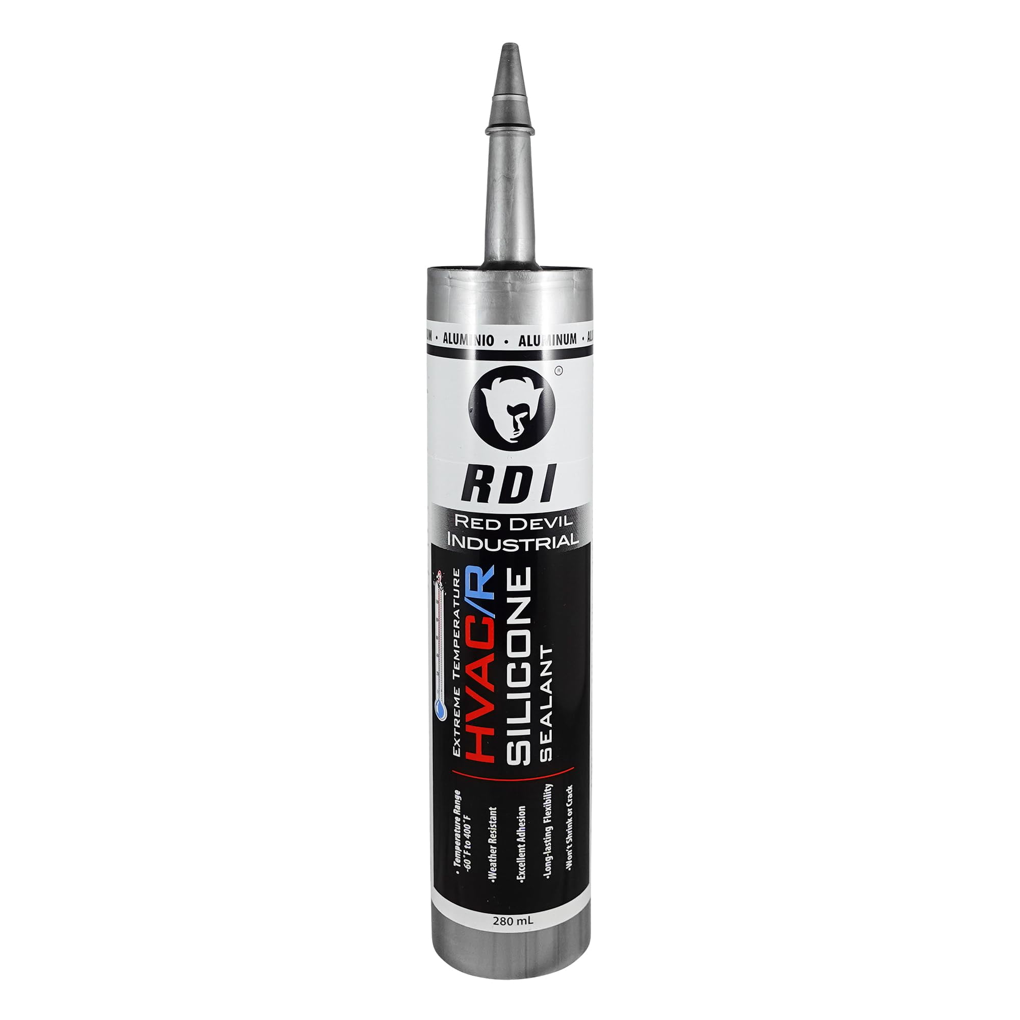 Red Devil eme Temperature HVAC/R Silicone Sealant, LongLasting Weather