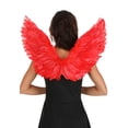 thumbnail image 1 of Red Devilish Angel Costume Wings, 1 of 4