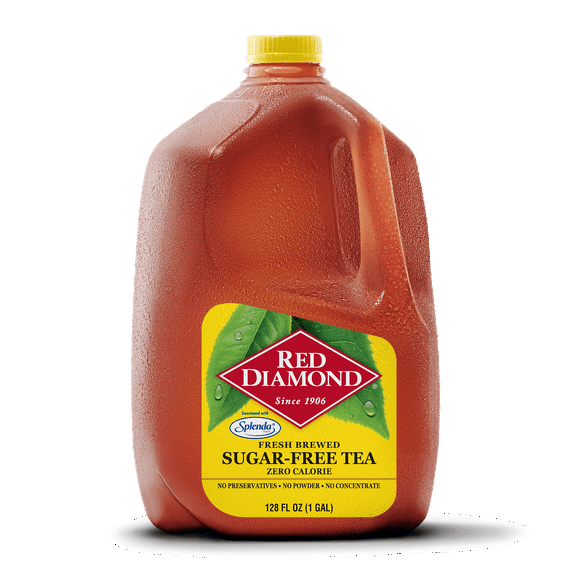 Red Diamond Fresh Brewed Sugar Free Iced Tea, Sweetened with Splenda, 1 Gallon