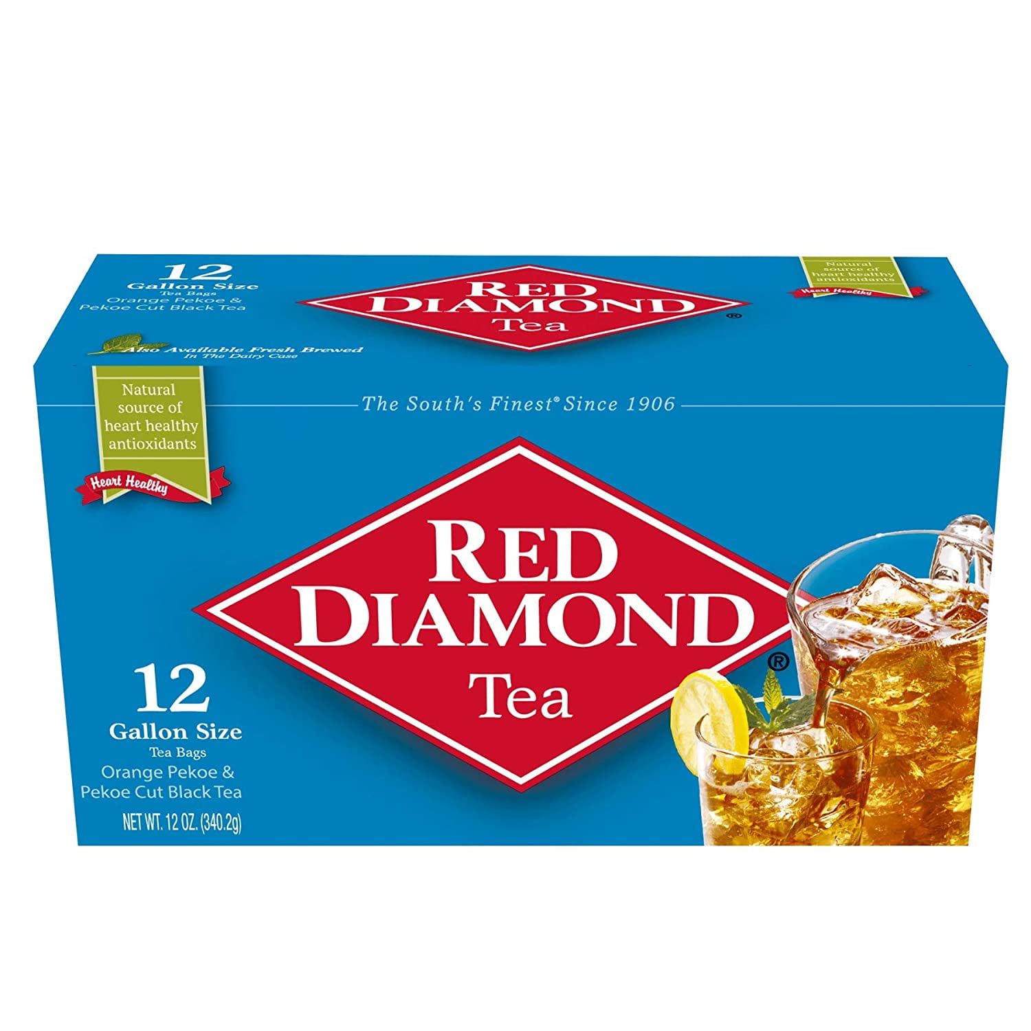 Red Diamond Iced Tea Bags, Gallon Size Tea Bags, Delicious and Freshly