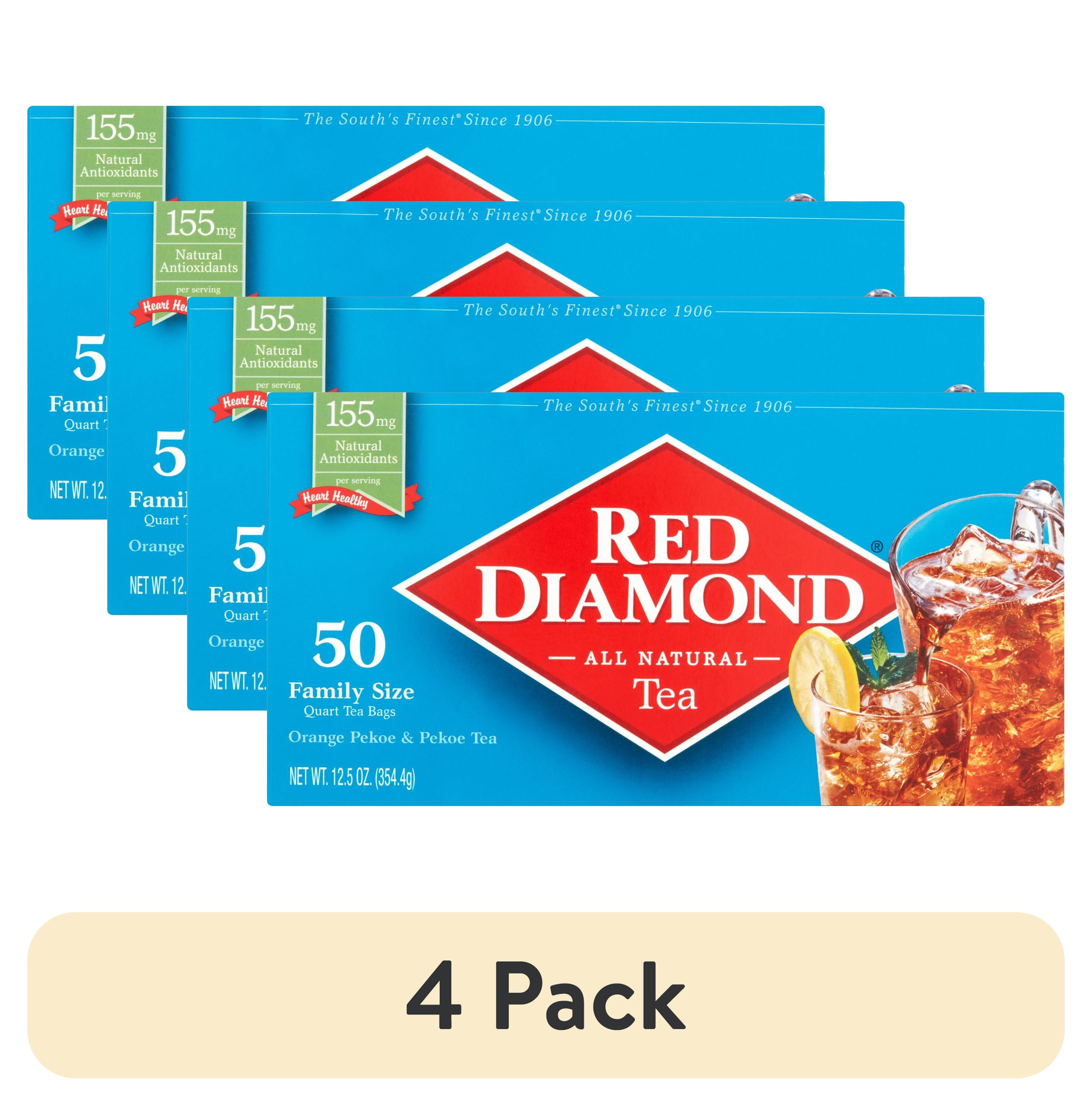 Red Diamond Pekoe and Orange Pekoe Tea Bags, Iced Tea Bags, Family Size