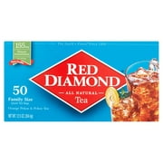 Red Diamond Pekoe and Orange Pekoe Tea Bags, Iced Tea Bags, Family Size, 50 ct