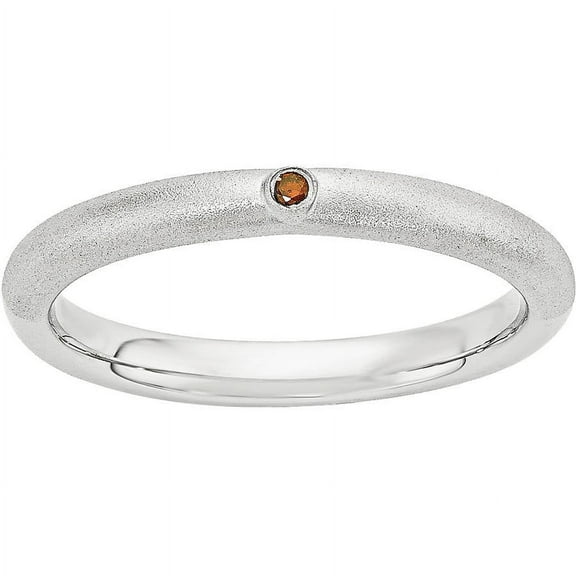 Red Diamond Sterling Silver Ring