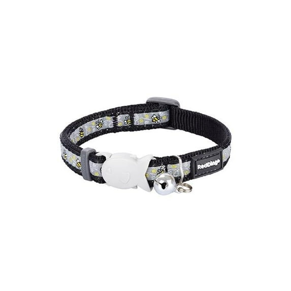 Red Dingo CC-BM-BB-12 Cat Collar Bumble Bee Black