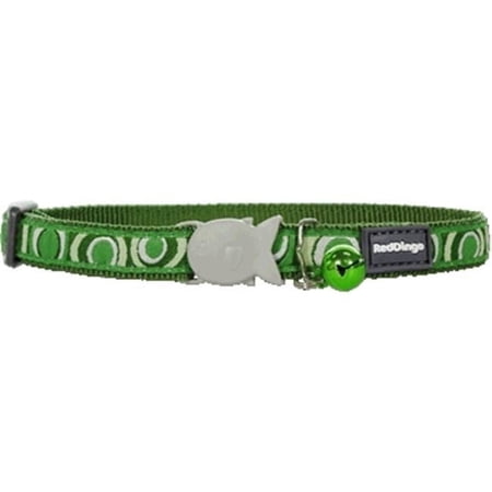 Red Dingo Cat Collar Design Circadelic Green