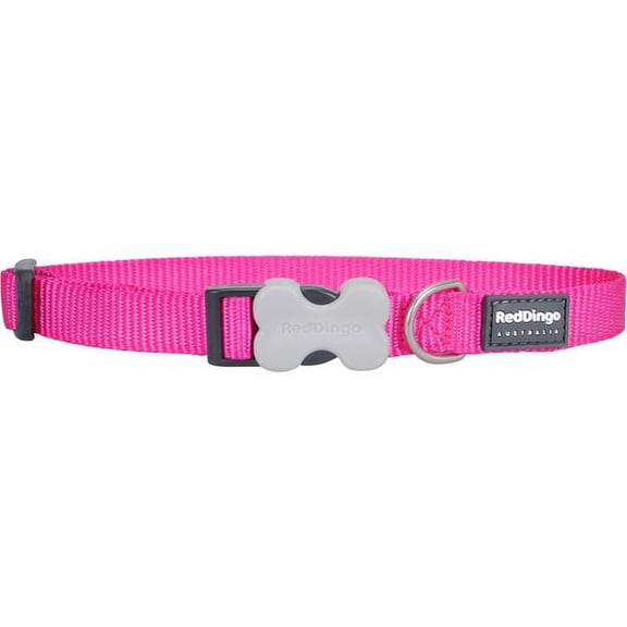 Red Dingo Classic Hot Pink Dog Collar, Small