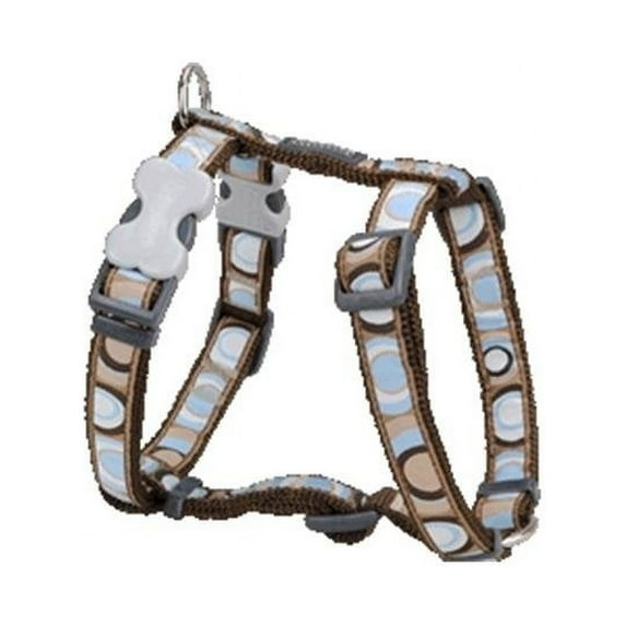 Red Dingo DH-CI-BR-12 Dog Harness Design Circadelic Brown- Extra Small